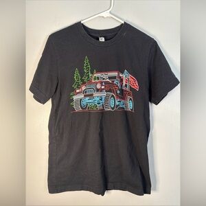 Women’s Black Nine Line Neon Jeep Wrangler Tee Size Medium